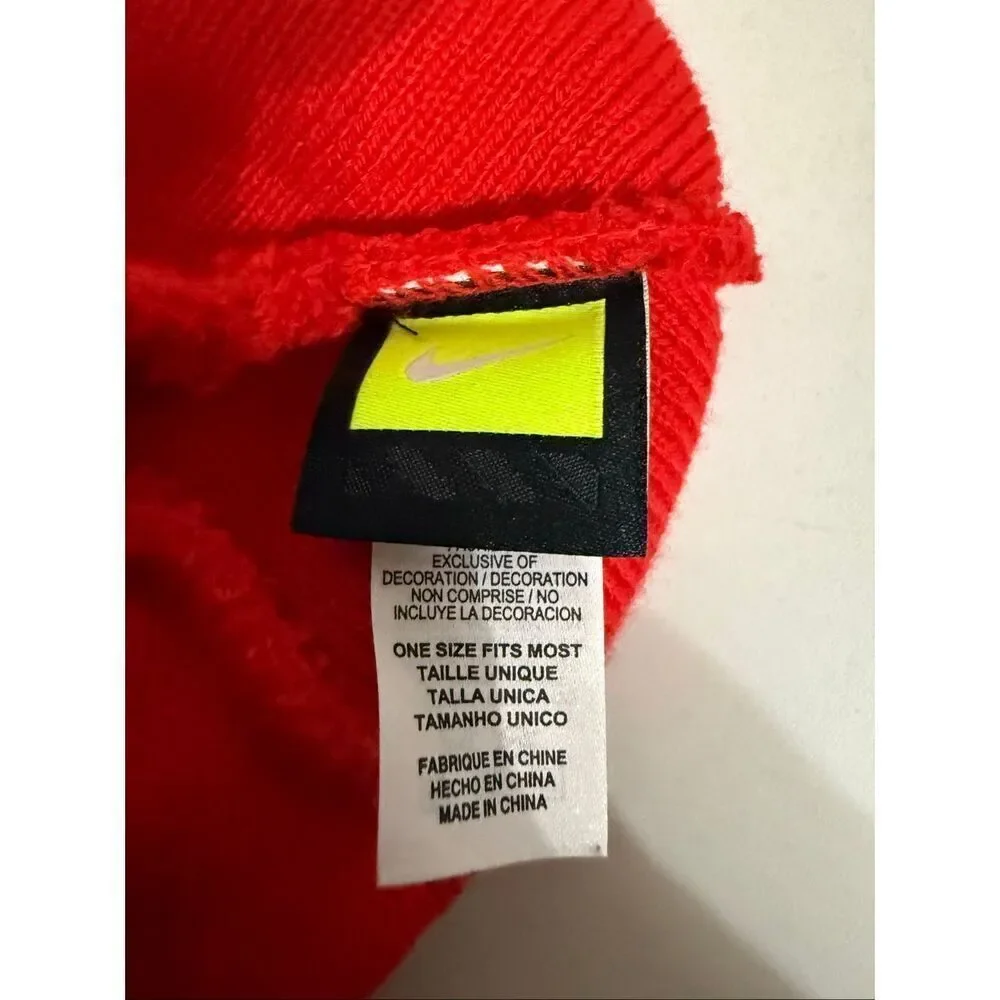 Nike Unisex Team Sideline Delaware State University Hornets Beanie Hat Red OS